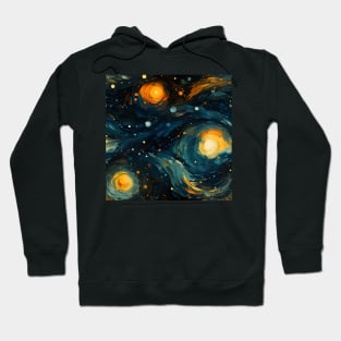 Van Gogh Starry Night Outer Space Pattern 26 Hoodie